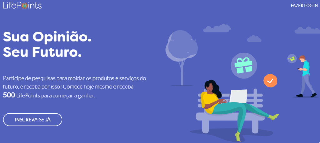 Exemplo de site de como você pode ganhar dinheiro online