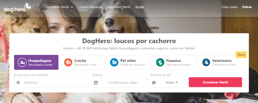 DogHero: Site para ganhar dinheiro online