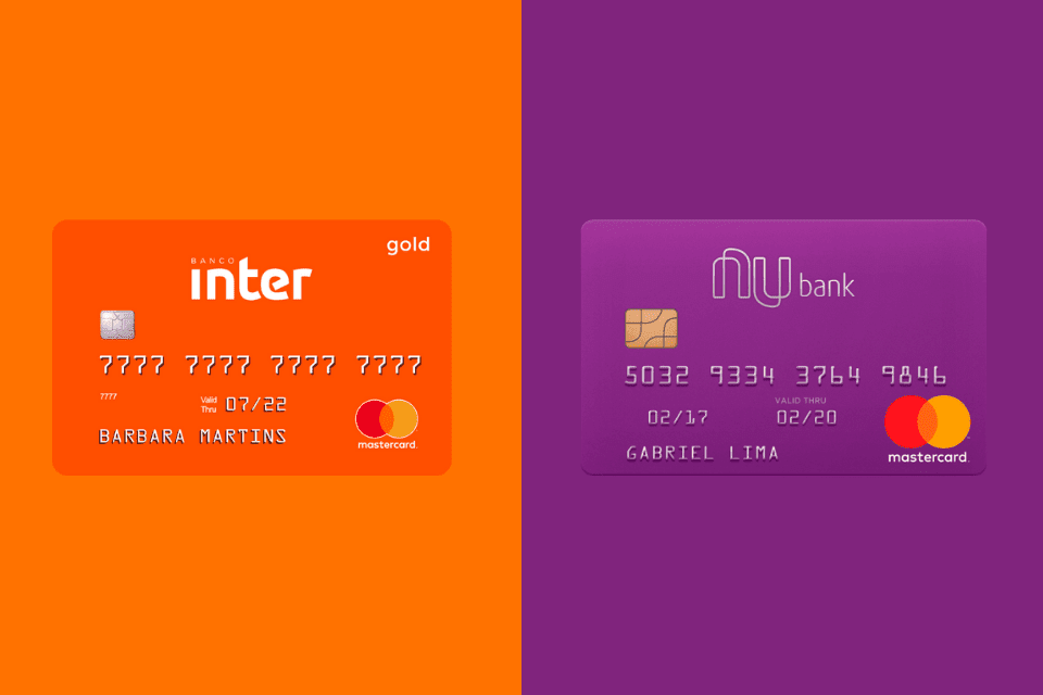 Inter ou Nubank – Compare produtos, serviços, taxas e mais!