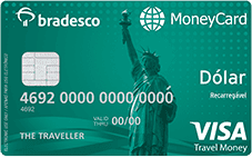 Bradesco Pré Pago MoneyCard Dólar