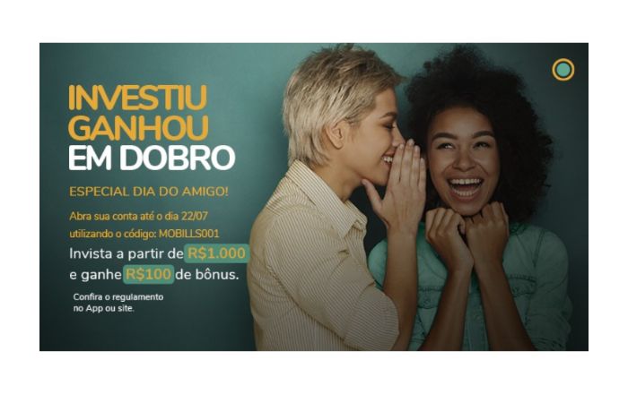 Sofisa Direto e Mobills oferecem bônus de R$100 em abertura de conta com investimento por 2 meses