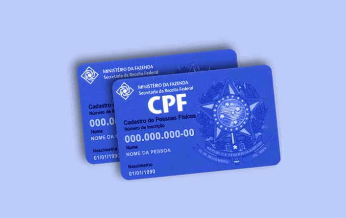 imagem com dois cartões de CPF.