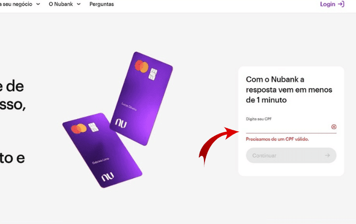 Imagem representa como pedir o cartão de crédito Nubank