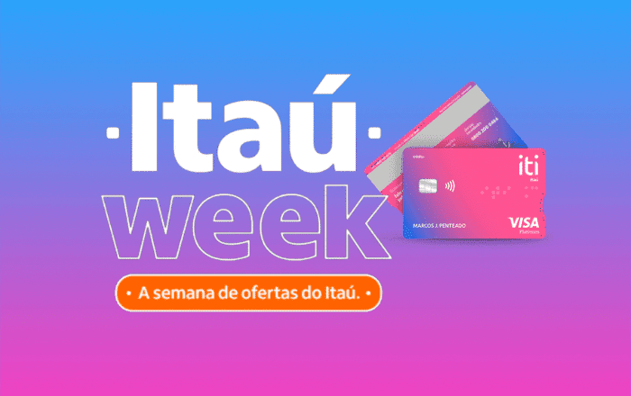 Itaú Week com R$ 45 de cashback usando cartão virtual iti