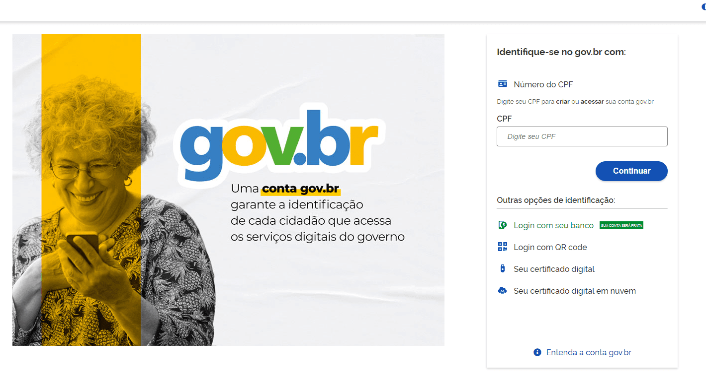 Login na conta gov.br