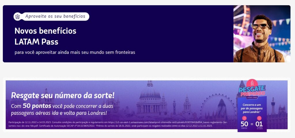 LATAM Pass Promocões