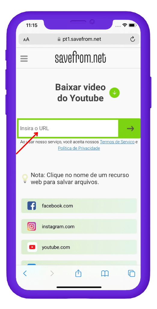 Como baixar video do