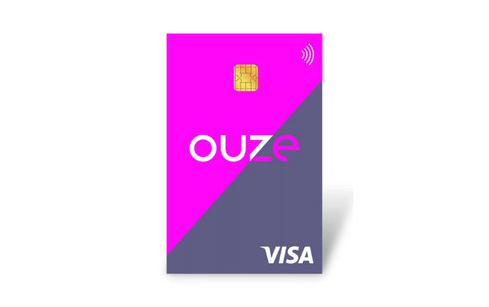 Imagem representa cartão de crédito Ouze.