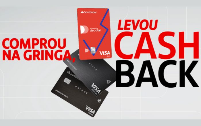 Santander: Receba cashback em compras internacionais com cartão de crédito!