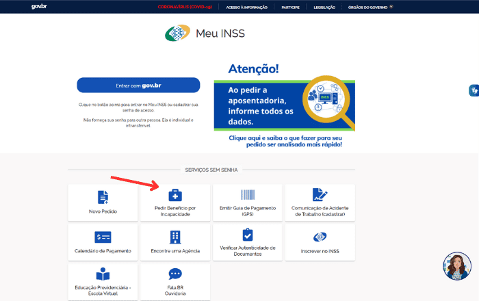 imagem de site meu inss mobills