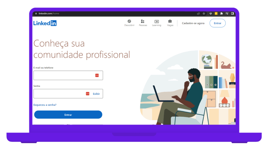 linkedin - sites de vagas de emprego confiáveis - mobills