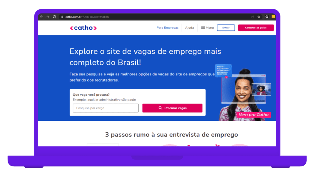 melhores sites de empregos gratuitos - catho - mobills