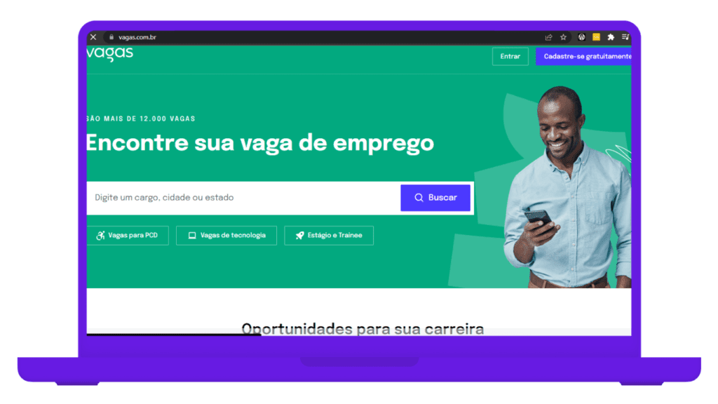 sites de vagas de emprego - vagas.com - mobills