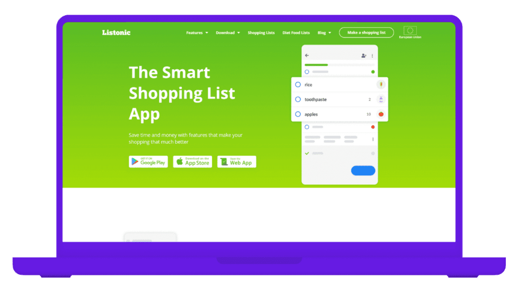 Listonic - app de lista de supermercado mobills