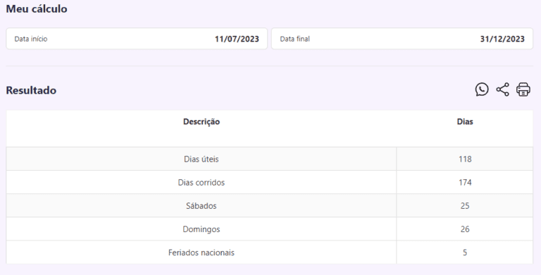 Calculadora de Dias Úteis e Feriados no Brasil [Gratuita]