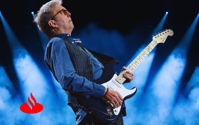 Eric Clapton no Brasil: Ingresso antecipado com cartão Santander!
