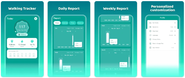 lucky step ganhar moedas caminhando