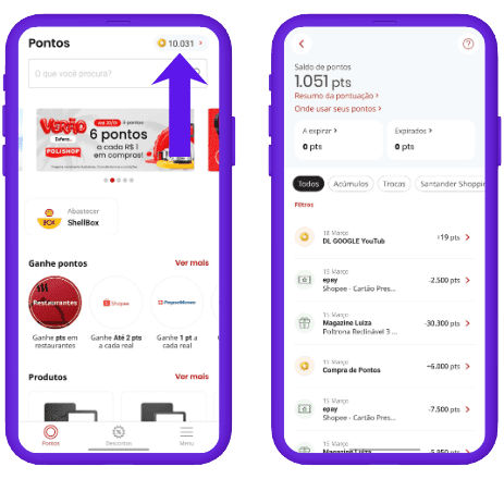 Pontos Esfera expiram - passo a passo
