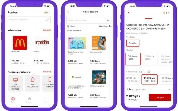 Como resgatar um voucher Easylive
