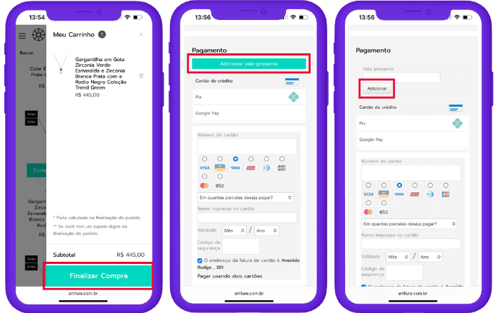Como usar o voucher Artllure Virtual