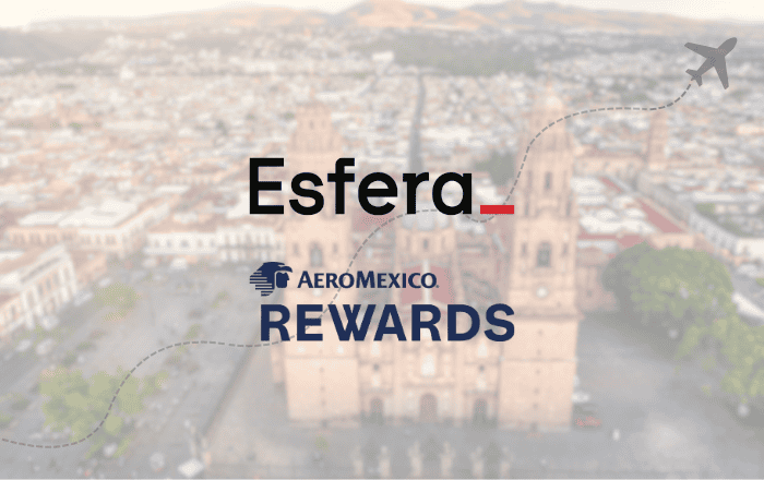 Transferir pontos Esfera para Aeroméxico Rewards: passo a passo