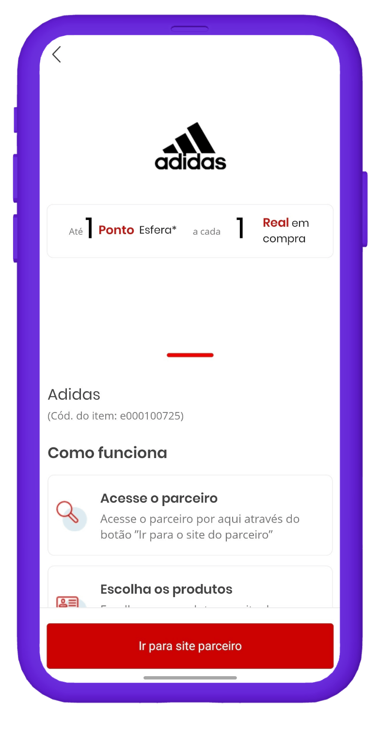 Black Friday Adidas - Esfera passo 2