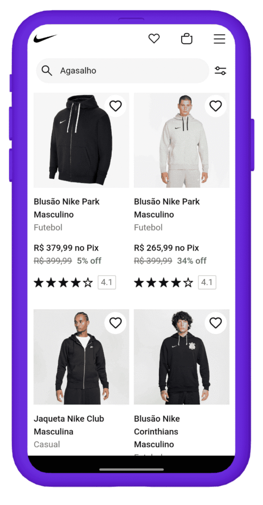 Black Friday Nike com desconto - agasalho e moletom
