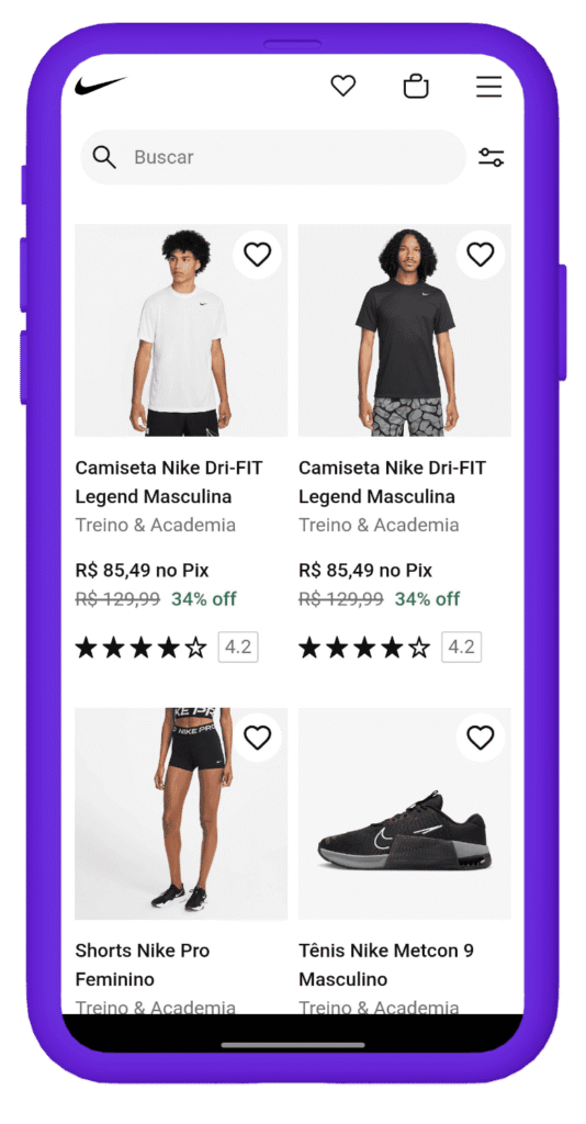 Black Friday Nike com desconto - roupa de treino