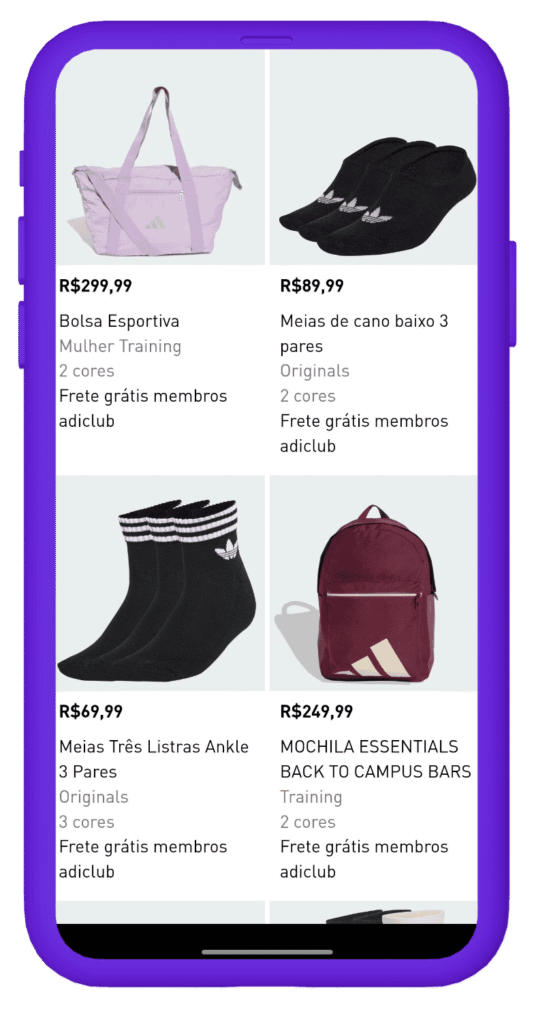 Black Friday adidas - acessórios