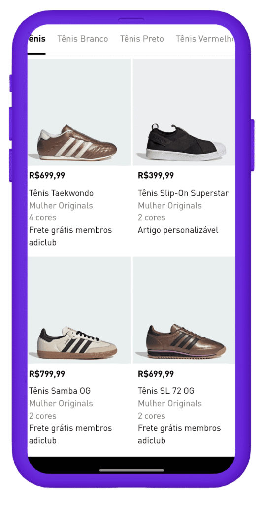 Black Friday adidas - tenis casuais e sneakers