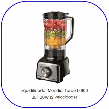 liquidificador Mondial Turbo Inox L1200