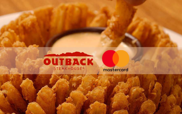 Mastercard Surpreenda oferece resgate de Bloomin’ Onion no Outback com apenas 1 ponto