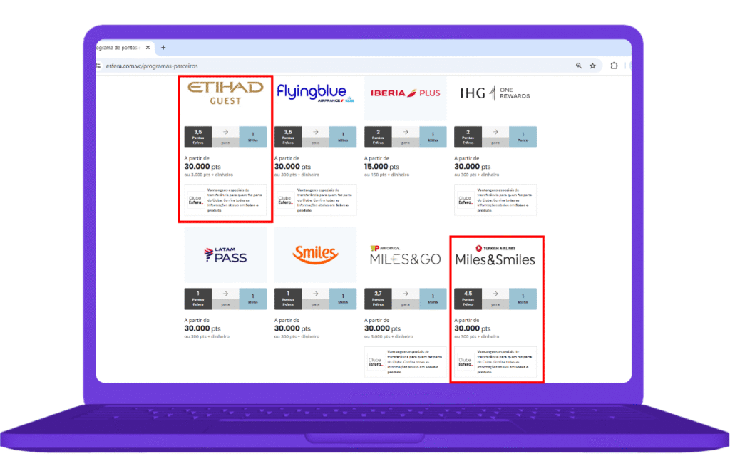 Novas parcerias Esfera