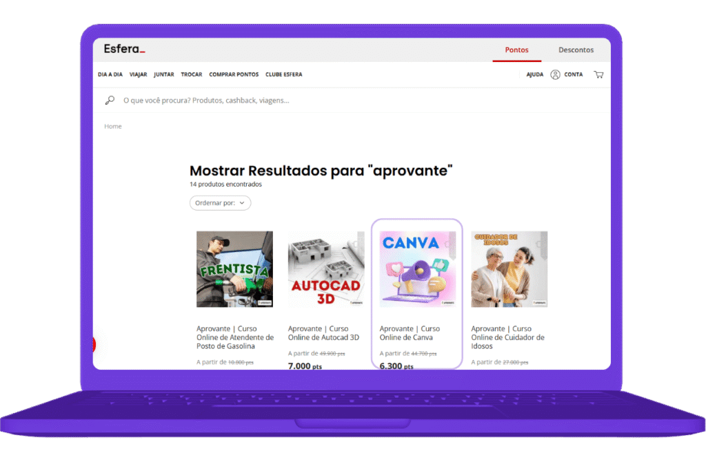 resgatar vale-compra Aprovante Esfera - passo 3