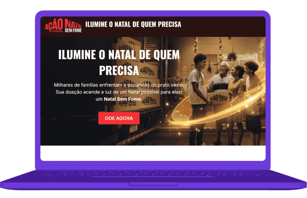 Onde doar e receber cesta de Natal - exemplo 1