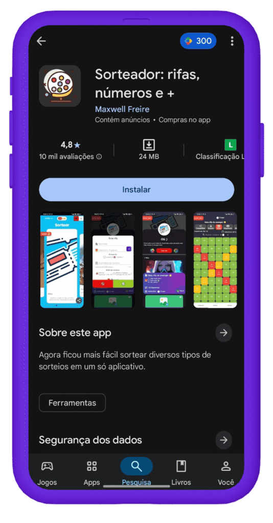 aplicativo amigo secreto - Sorteador rifas, números e +