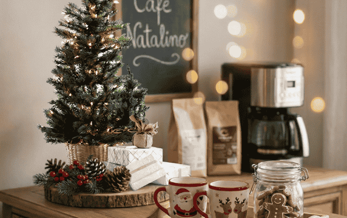 decoração de natal simples - cantinho do café