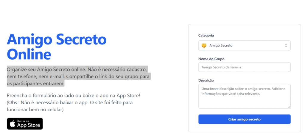 sorteador migo secreto
