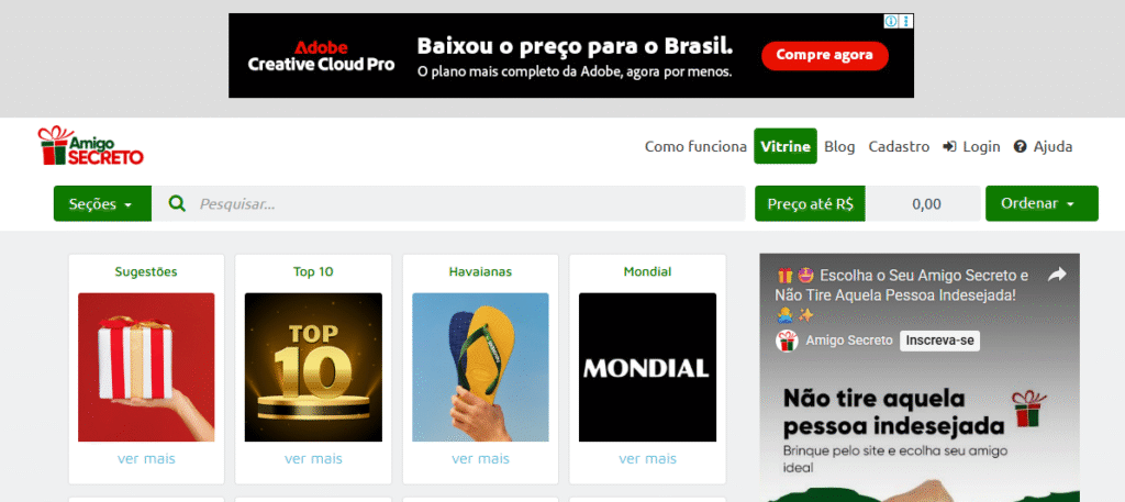 sorteador amigo secreto