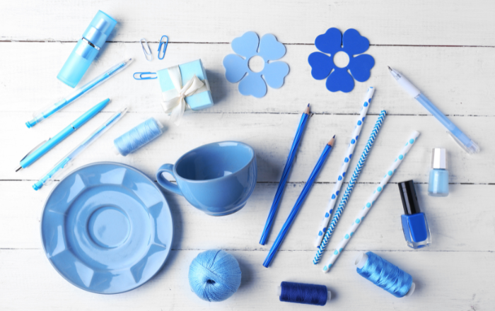 opções de presente azul