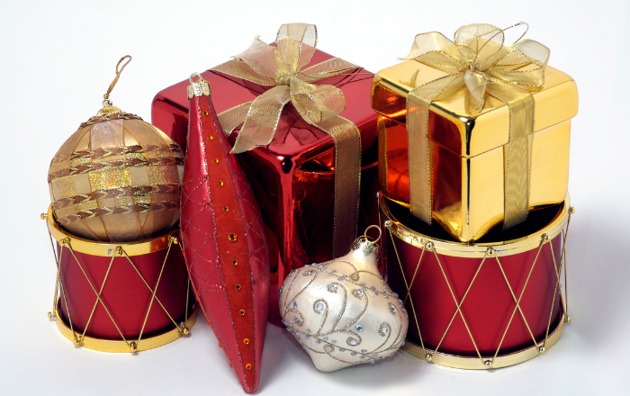 opções de presente vermelhos